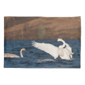 Flapping Swan Kussensloop (Achterkant-Links)