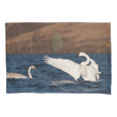Flapping Swan Kussensloop (Voorkant-Links)