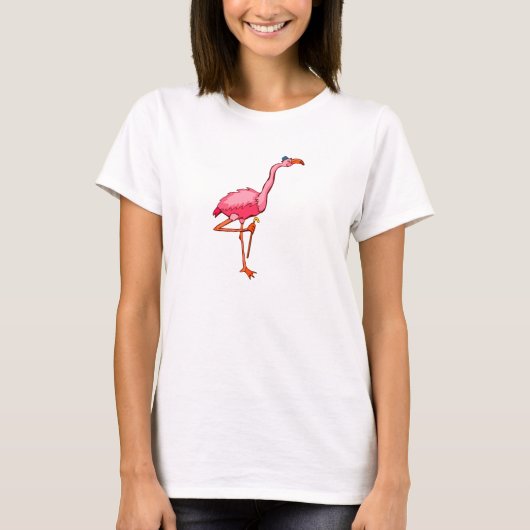 Flappy Flamingo T-shirt (Voorkant)