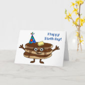 Flappy verjaardag! pannenkoek kaart (Gele Bloem)