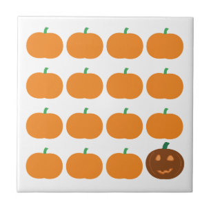 Flard van de Pompoen van Halloween het Leuke Tegeltje