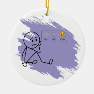 Flare-dag Nee Humor Aangepaste Conditie Ornament