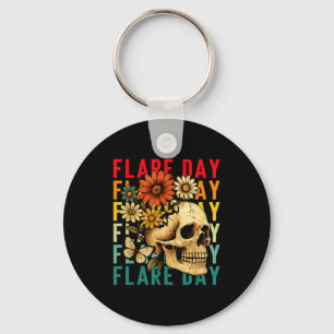 Flare Day Fibromyalgie Dysautonomie Schedel Onzich Sleutelhanger