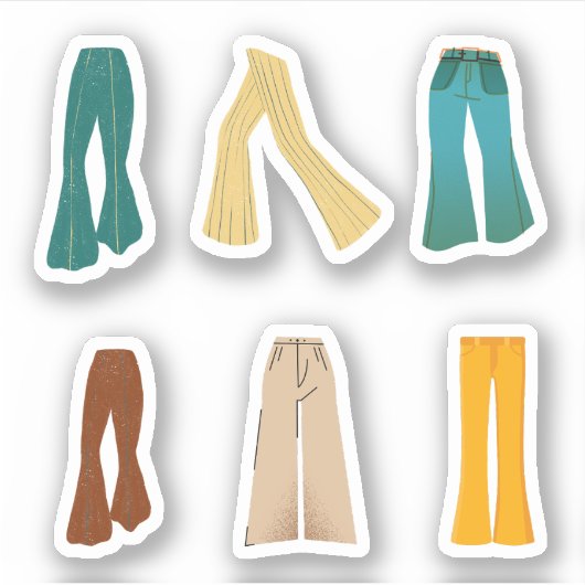 Flared Pant Stickers (Voorkant)
