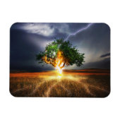 flash-845848 FANTASY LIGHTNING STRIKE TREE BACKGRO Magneet (Horizontaal)