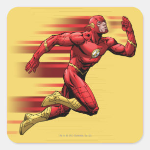 Flash actief vierkante sticker