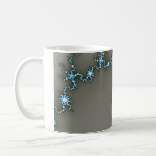 Flash bleu - Mug fractal (Gauche)