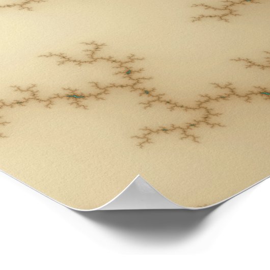 Flash Bleu - Poster Fractal (Coin)