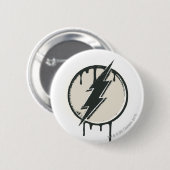 Flash Bolt Paint Grunge Ronde Button 5,7 Cm (Voorkant /achterkant)