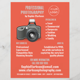 Flash-camerapictogram, fotograaf, fotografische hi flyer