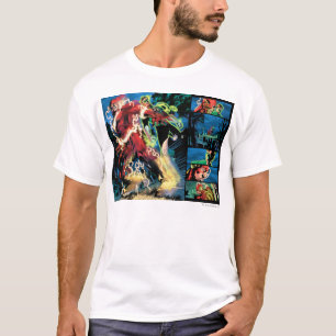 Flash- en Groene Lantern-paneel T-shirt