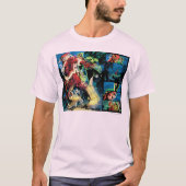 Flash- en Groene Lantern-paneel T-shirt (Voorkant)