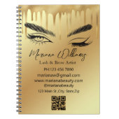 flash en walsemster qr code gold drift luxe notitieboek (Voorkant)