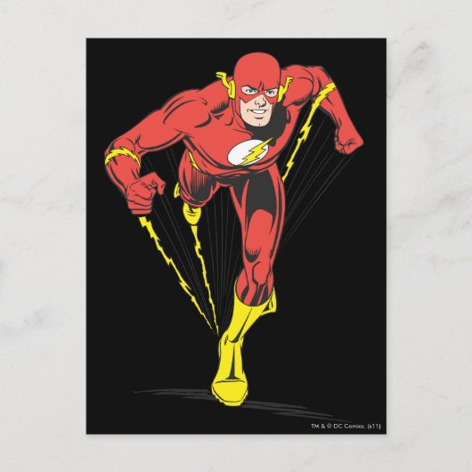 Flash gaat vooruit briefkaart (Voorkant)