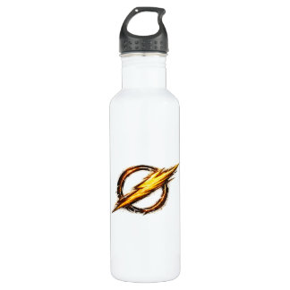 Flash geïnspireerd logo  waterfles 