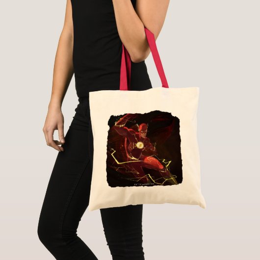 Flash-illustratie van oneindige crisis tote bag (Voorkant (product))
