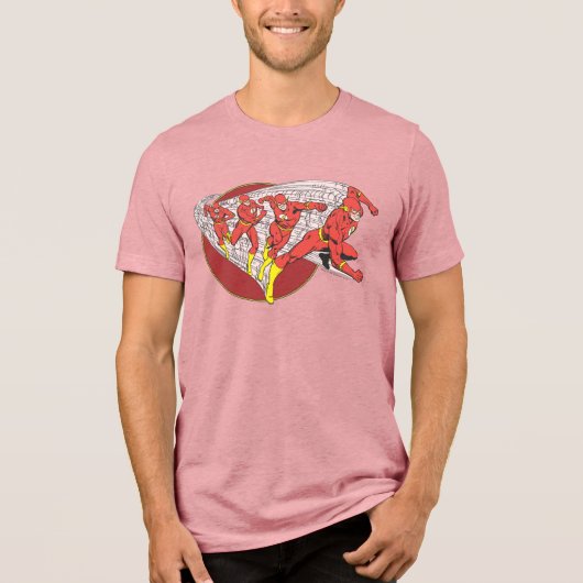 Flash in beweging Tri-Blend shirt (Voorkant)
