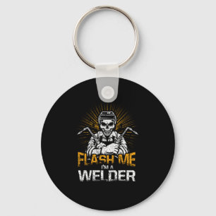 Flash Me I A Welder Skull Welding Tools Sleutelhanger