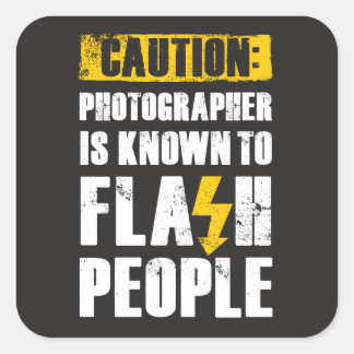 Flash-mensen - vierkante sticker
