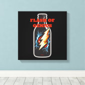 Flash of Genius Canvas Afdruk (Insitu (Houten vloer))