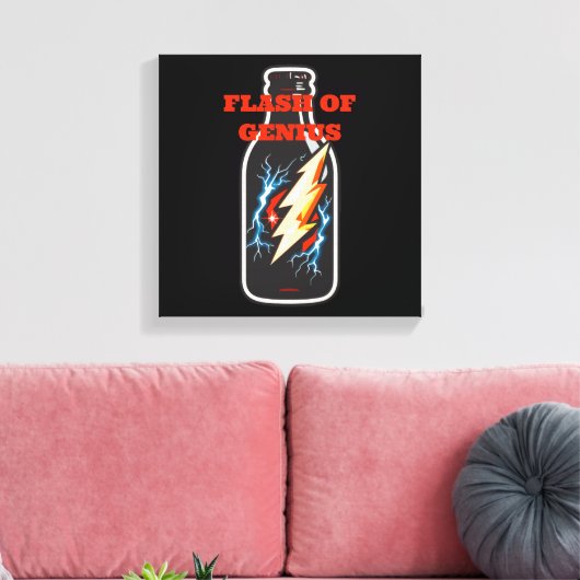 Flash of Genius Canvas Afdruk (Insitu (Woonkamer))