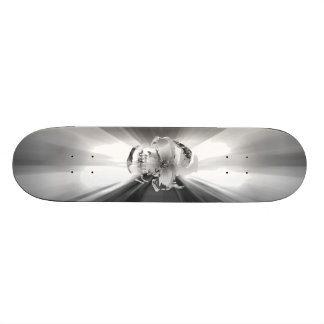 FLASH SKULL SILVER SURFER SKATEBOARD