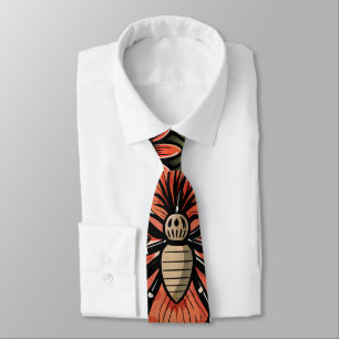 Flash Tattoo Spider Bloemen Aangepast Patroon Stropdas