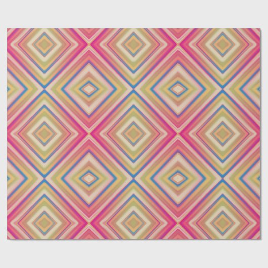 Flashes van Pinks Alternative Diamond Pattern Cadeaupapier (Vlak)