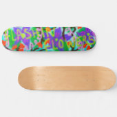 Flashin Flowers Graffiti Skateboard (Horizontaal)
