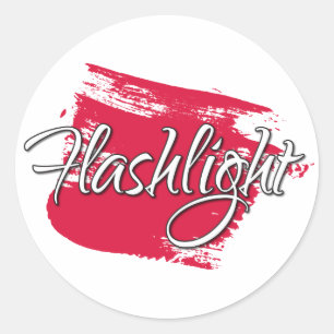 Flashlight Ronde Sticker