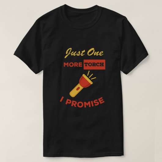 Flashlight Torch Flashlight Torch Flashlight Colle T-shirt (Design voorkant)