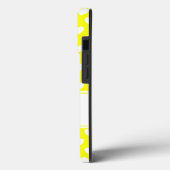 Flashy Lemon Yellow iPhone Hoesje met Jouw naam (Achterkant / Links)