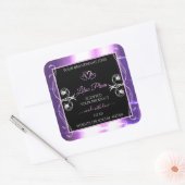 Flashy Light Paars Black Product Labels Diamonds (Envelop)