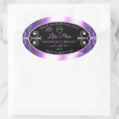 Flashy Light Paars Black Product Labels met Logo (Tas)