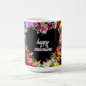 Flashy mignon Coeur Design Explosion café Mug (Centre)