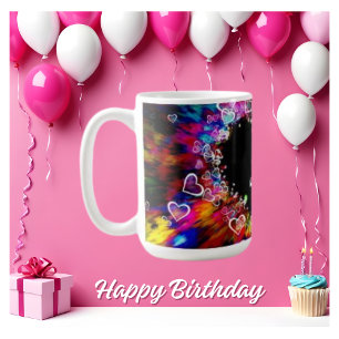 Flashy mignon Coeur Design Explosion café Mug