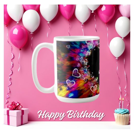 Flashy mignon Coeur Design Explosion café Mug