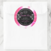 Flashy Pink Dazzling Product Label zwart met Logo (Tas)