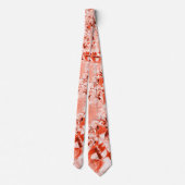 Flashy-zalm rood met wat helder en verdraaid stropdas (Achterkant)