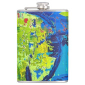 Flask Abstract ontwerp Heupfles (Voorkant)