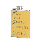 Flask "Angst en lust in Las Vegas" Heupfles (Links)