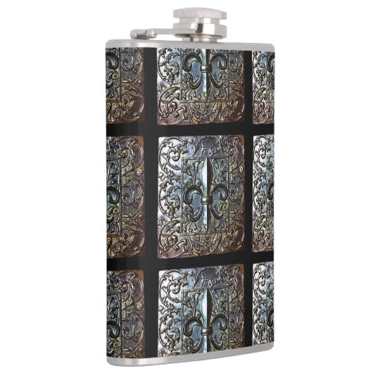 FLASK FLEUR DE LIS DESIGNER HEUPFLES (Rechts)