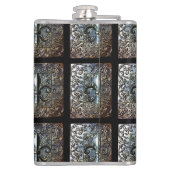 FLASK FLEUR DE LIS DESIGNER HEUPFLES (Achterkant)
