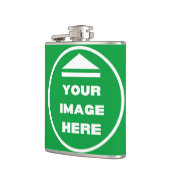 Flask - gepersonaliseerd - Afbeelding / tekst toev Heupfles (Links)