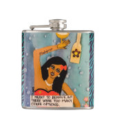 Flask-I bedoelde zich te gedragen Heupfles (Voorkant)