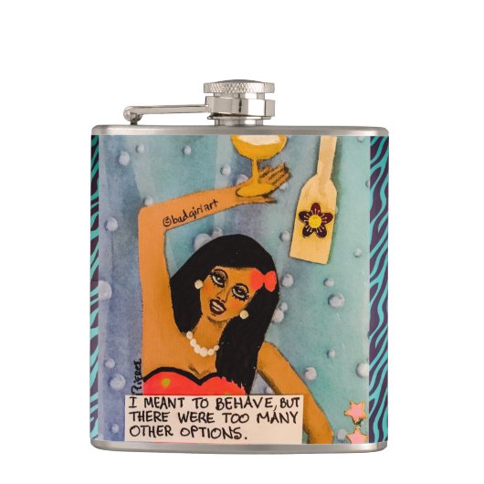 Flask-I bedoelde zich te gedragen Heupfles (Voorkant)