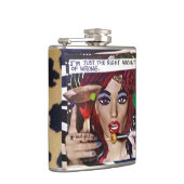 FLASK-IK BEN NET DE JUISTE HOEVEELHEID WRONG. HEUPFLES (Rechts)