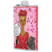 FLASK-Ik probeer allemaal aardig en lief te zijn,  Heupfles (Links)