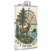 Flask - Leven op de rots Heupfles (Rechts)