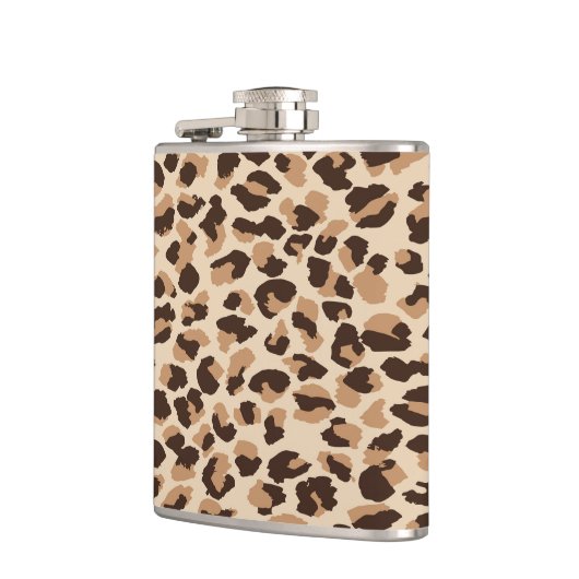Flask Safari Leopard Print Heupfles (Links)